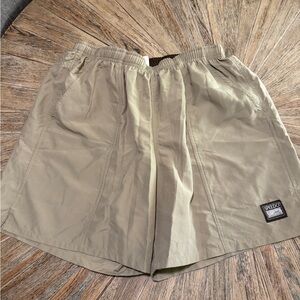 Men’s Speedo Large khaki swimming trunks drawstring 3 pocket shorts